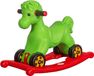 Monkey-Gym 2in1 Schaukelpferd für Kinder, grün, 70x34x55 cm, innen & außen, 50 kg Belastbarkeit