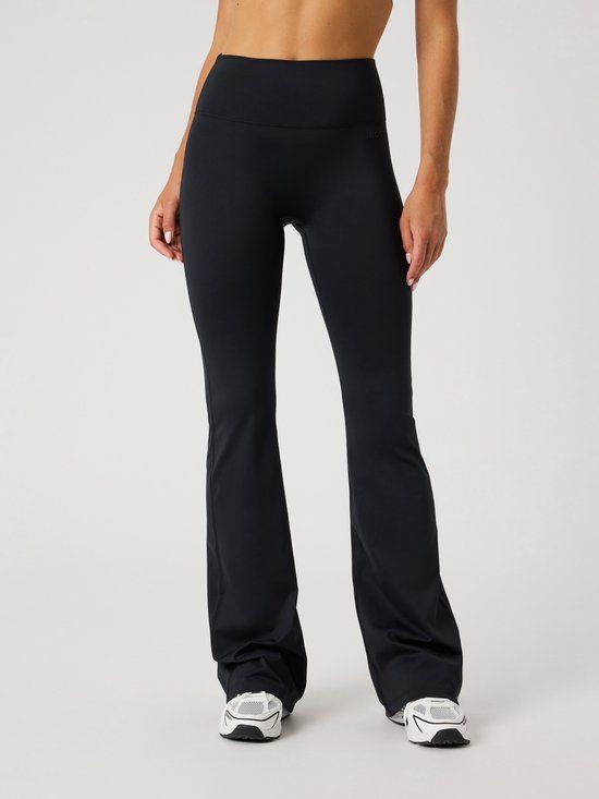Bjorn borg Björn Borg Sportbroek Wijde Pijp Dames - Flare Tight - Gerecycled Polyester - Zwart - Maat S