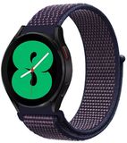 By Qubix Qubix - Sport Loop nylon bandje - Navy / donkerpaars gemêleerd - Geschikt voor Huawei Watch GT 6 / GT 7 / GT 6 pro / GT 7 pro - 46mm