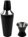 Fackelmann Cocktailshaker 750 ml en alcoholmeter 4 cl Zwart RVS
