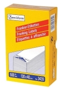 Avery zweckform 3439 frankeeretiketten 130 x 40 mm wit (500 etiketten)