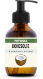 Puturals Kokosolie 100% Biologisch - 150ml - Koudgeperst en Puur - MCT Olie voor Huid, Haar en Massage - Kokosolie Vloeibaar - Glazen Fles met Pomp