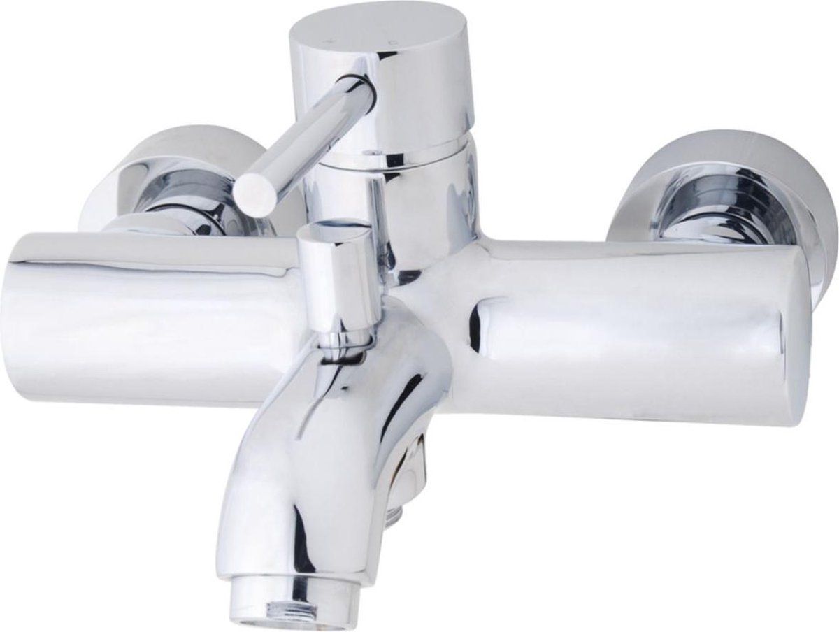 Wiesbaden Cadans Badmengkraan met Omstel Chroom - 15 cm