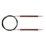 KnitPro Royale Swivel Rondbreinaald, 60 cm lang x 7,00 mm dikte, bruin