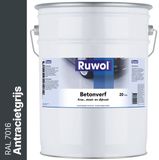 Ruwol Betonverf Antracietgrijs (RAL 7016) 20 liter