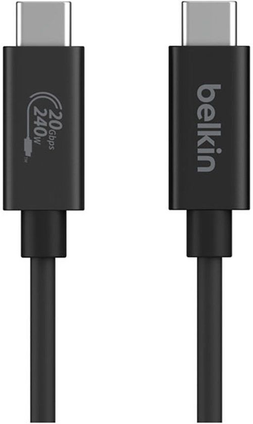 Belkin USB-C naar USB-C 4.0 Kabel 2m Zwart