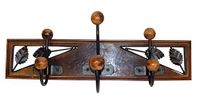 Imex El Fuchs Dubbele kleerhangers met drie posities, hout, bruin, 18 x 50 x 9,5 cm