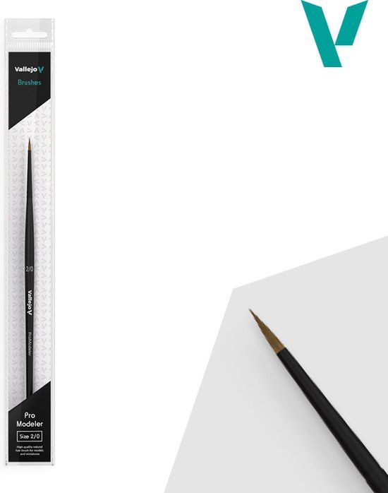 Vallejo Natural Hair Round Brush Nr 2/0