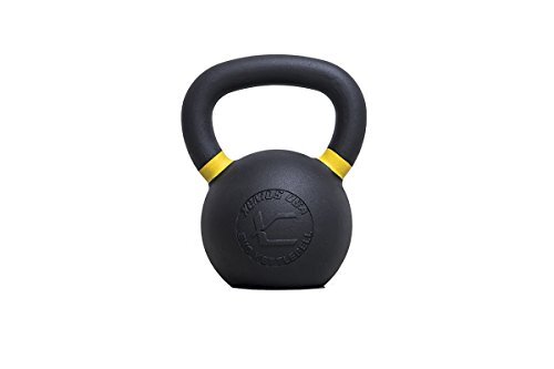 Xenios USA PSCIKBLH16 gietijzeren kettlebell met harde coating, 16 kg, zwart