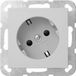 Gira prise SCHUKO 30° + SP System 55 Gris m [4418015]