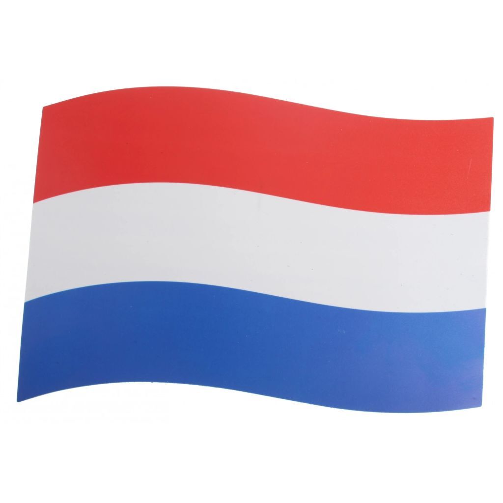 Nederland Autovlag Magnetisch Rood/wit/blauw 21 X 15 Cm