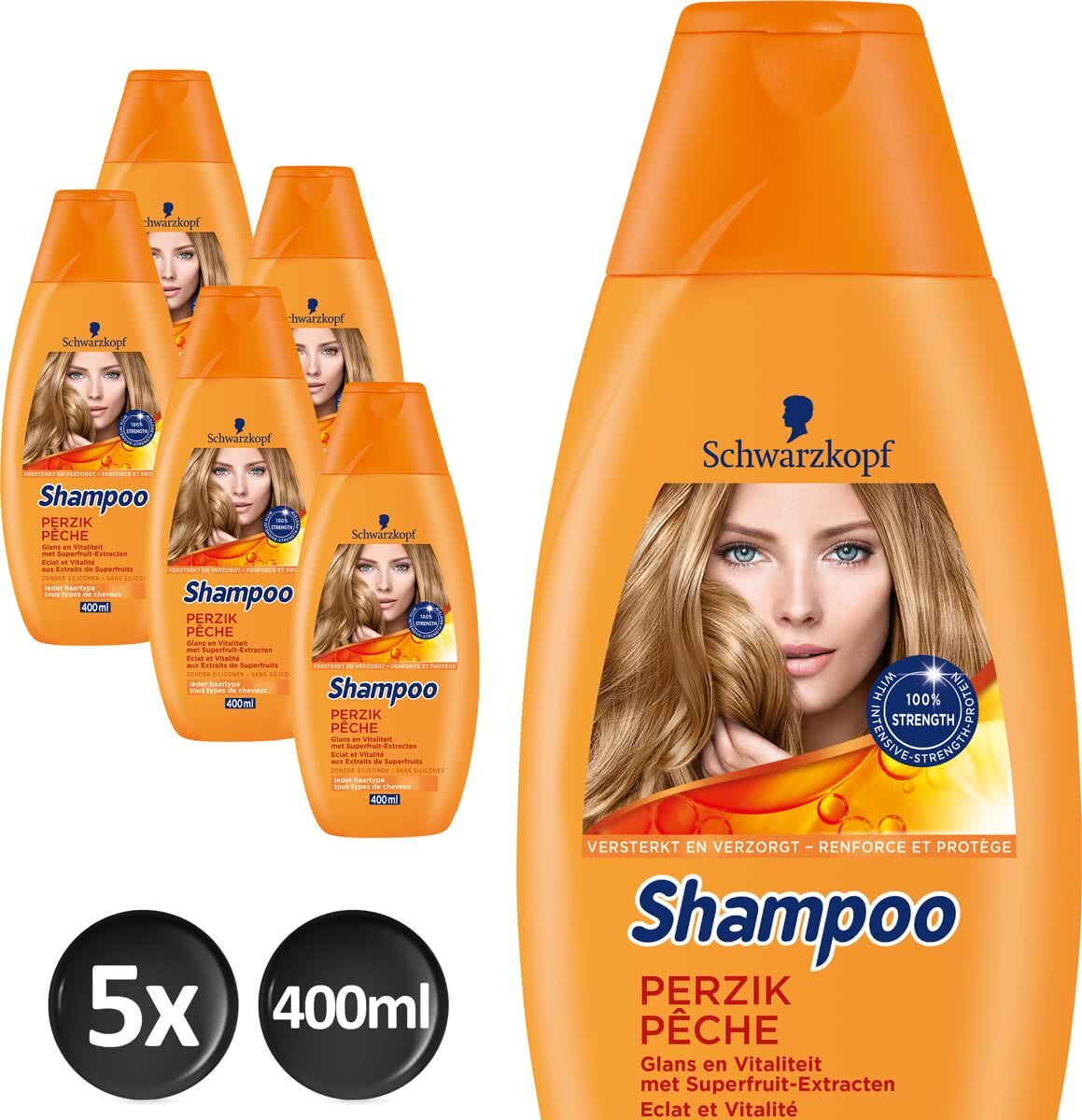 Schwarzkopf Shampoo Perzik 5 stuks