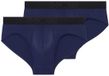 HOM Heren slip / onderbroek 2 pack Supersoft donkerblauw