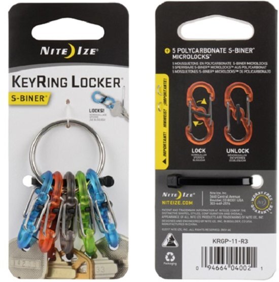 Nite Ize KeyRing Locker Steel - S-Biner