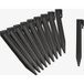 Lot de 10 piquets pour bordure de jardin 15cm noir