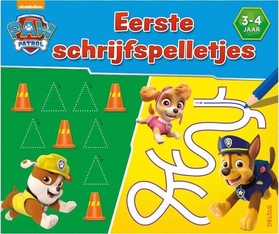 PAW Patrol Kleurboek - Eerste Schrijfspelletjes - 3-4 jaar