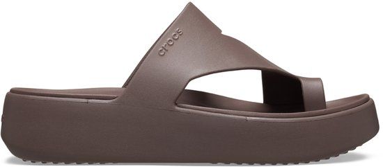 Crocs Getaway Platform Toe Loop Slippers - Truffel - EU 39-40 - Women's - 2025 Spring/Summer