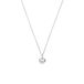 Lucardi Dames Zilveren ketting met hanger - 925 Zilver - Zilverkleurig - 48 cm