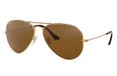 Ray-Ban AVIATOR CLASSIC zonnebril Piloot Goud Gepolariseerde lens Metaal M/L Bruin