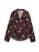 TOM TAILOR Blouse bruin / donkerbruin / bessen / wit