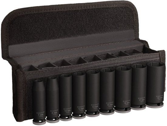 Bosch Professional PRO Impact krachtdoppenset lang 3/8 9-delig - 2608003037