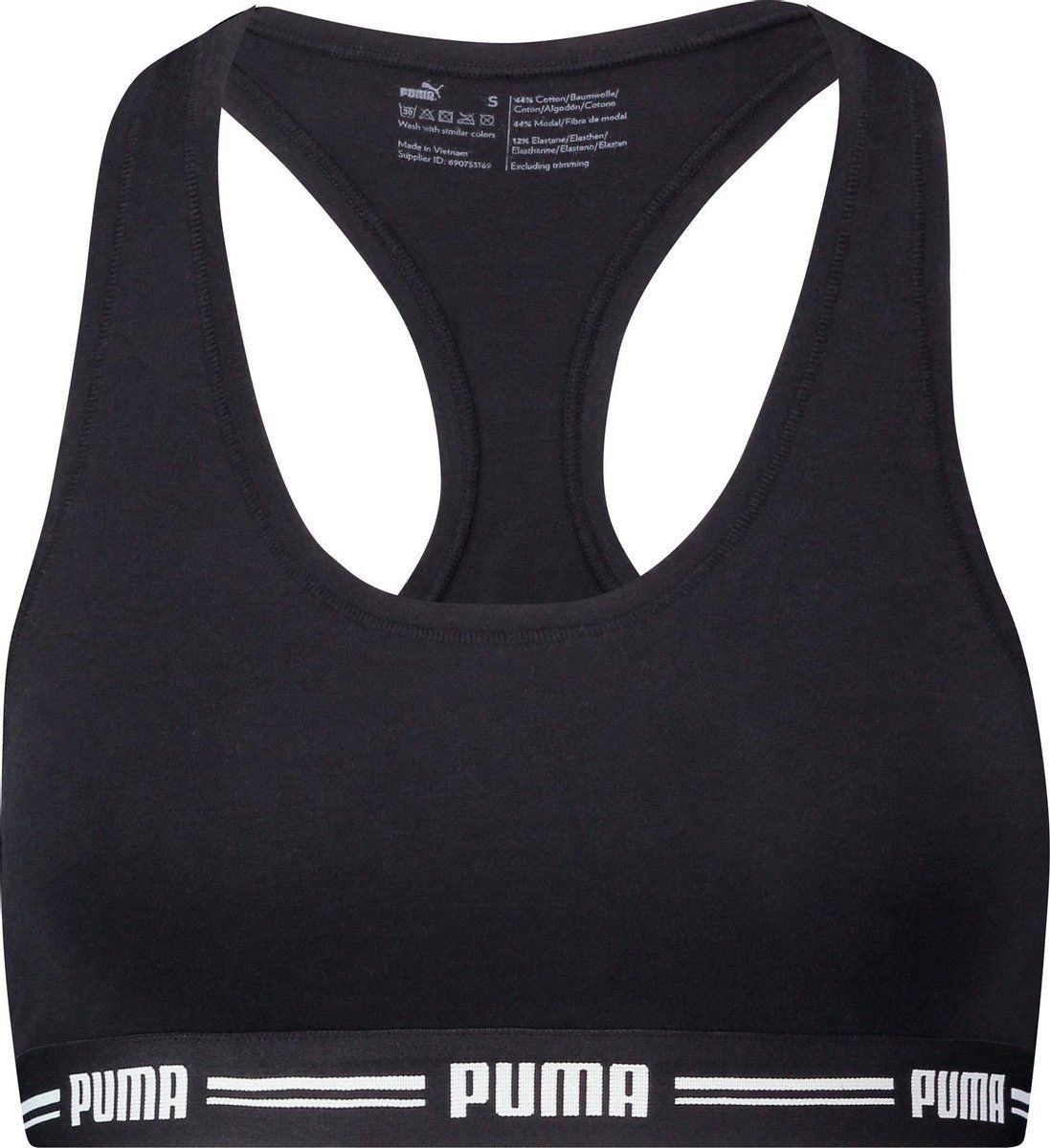 PUMA Sportbeha - Maat M - Vrouwen - zwart/wit