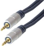 ShiverPeaks SP-PROFESSIONAL audio kabel 1,5 m 3.5mm Blauw, Chroom