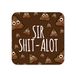 Grappige drankjes Coaster | Nieuwigheid Kantoor Mok Onderzetters | Kinderachtige Poo Veel Beer Mat | Sarcastische Home Accessoire | Domme Joke Koffie - CC84