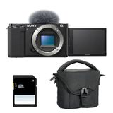SONY ALPHA ZV-E10 SCHWARZ BOLD (nur in Schwarz) + Tasche + 8 GB SD-Karte