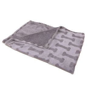 Brekz Sandham deken voor hond en kat grijs 100 x 150 cm