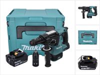 Makita DHR 243 T1J accuboormachine 18 V 2,0 J SDS plus Brushless + 1x accu 5,0 Ah + Makpac - zonder oplader