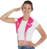 Folat Bretels Politie Dames Polyester Roze One-size