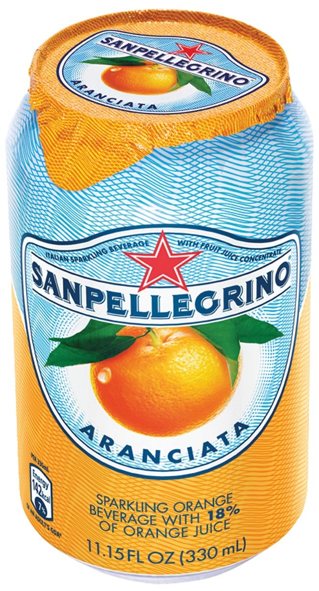 San Pellegrino limonade aranciata blik van 33 cl pak van 6 stuks