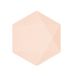6 Vert Decor 6 Hexagonal Plates, 20.8 x 18.1 cm, Apricot