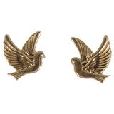 Rayher 31555616 Waxmotief duif, goud, 2,2 x 2,7 cm, 1 paar, voor het vormgeven van kaarsen