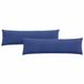 vidaXL - Coussin de siège - 2 pièces - Bleu police - 145 x 40 cm - Tissu velours côtelé