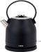 LIVOO Bouilloire DOD202N, 2200 W, 1,5 litre, socle 360°, acier inoxydable, noir