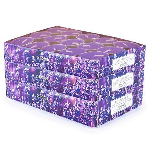 Pajoma theelichtjes lavendel, 3-pack (3 x 30 theelichtjes)