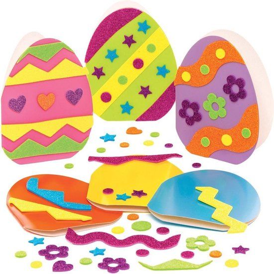 Baker Ross Mix & Match Paaskaarten - Knutselset voor Kinderen (6 stuks)