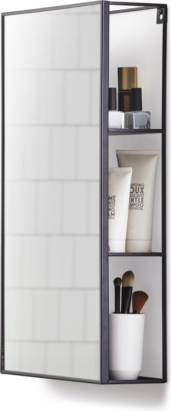 Umbra Cubiko Wandspiegel - Zwart - 30x30cm