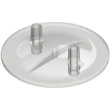 Kerbl - Melkemmerdeksel plat 16x20mm transparant 2 steunen - 151059