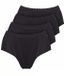 Sloggi 4-pack Control tai - Corrigerende slips - Zwart - Katoen - Vrouwen - XXL