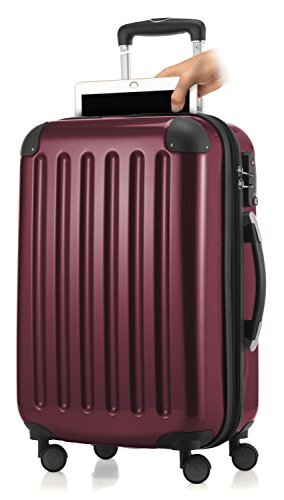 Hauptstadtkoffer - Alex - 4 dubbele wielen handbagage met laptopvak, hardshell uitbreidbare koffer 55 cm trolley, TSA, donkerblauw