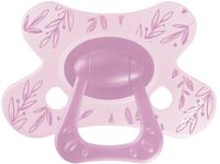 Difrax Natural Fopspeen - 12+ Mnd - Berry Pink Leafs