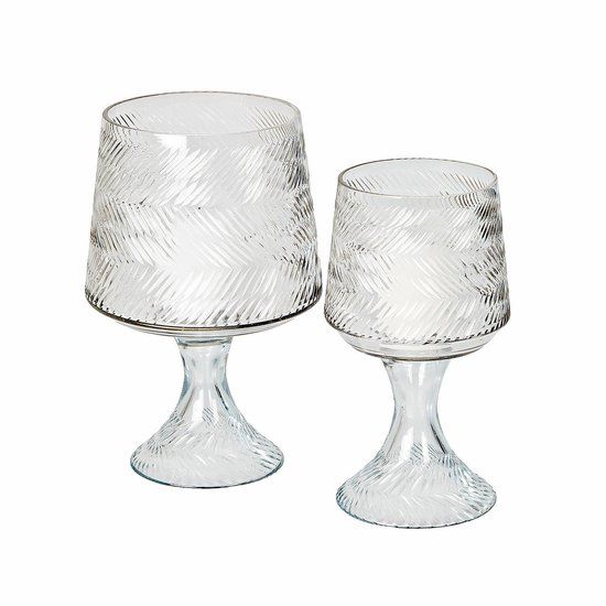 LOBERON Windlicht set van 2 Lynettes helder