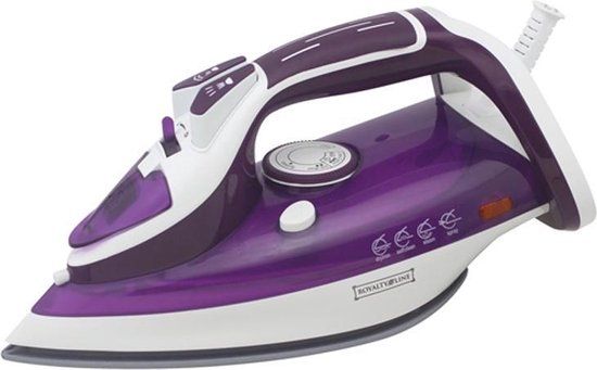 Royalty Line DR2200 Stoomstrijkijzer - Paars/Wit - 2200W