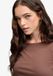 Superdry Athletic Essentials Off Shoulder Top Slanke Pasvorm Dames T-shirt Chestnut Brown Maat 10