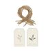 Étiquettes cadeau, brindilles de Noël, papier, 10 unités