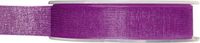 Merkloos Organza sierlint - paars - 15 mm x 20 meter