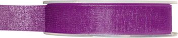 Merkloos Organza sierlint - paars - 15 mm x 20 meter